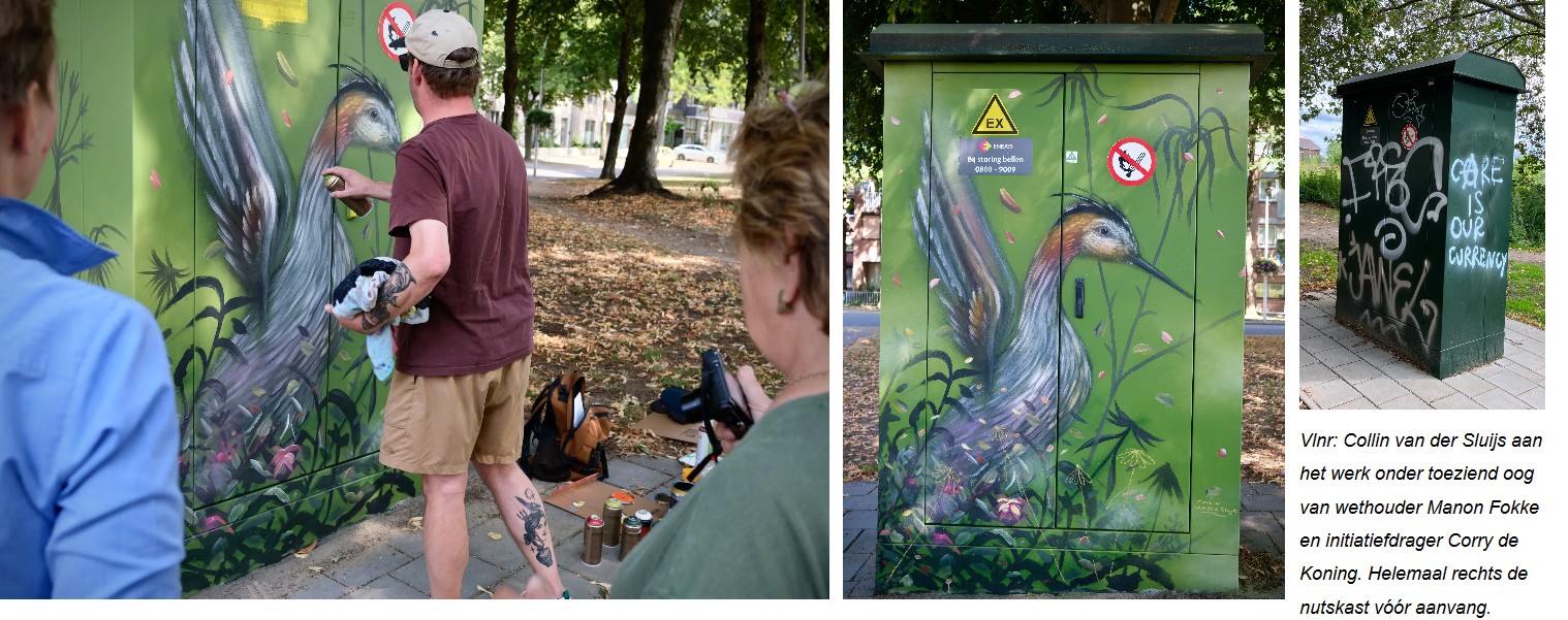 Groene (z)walker, graffity vervangt geklieder