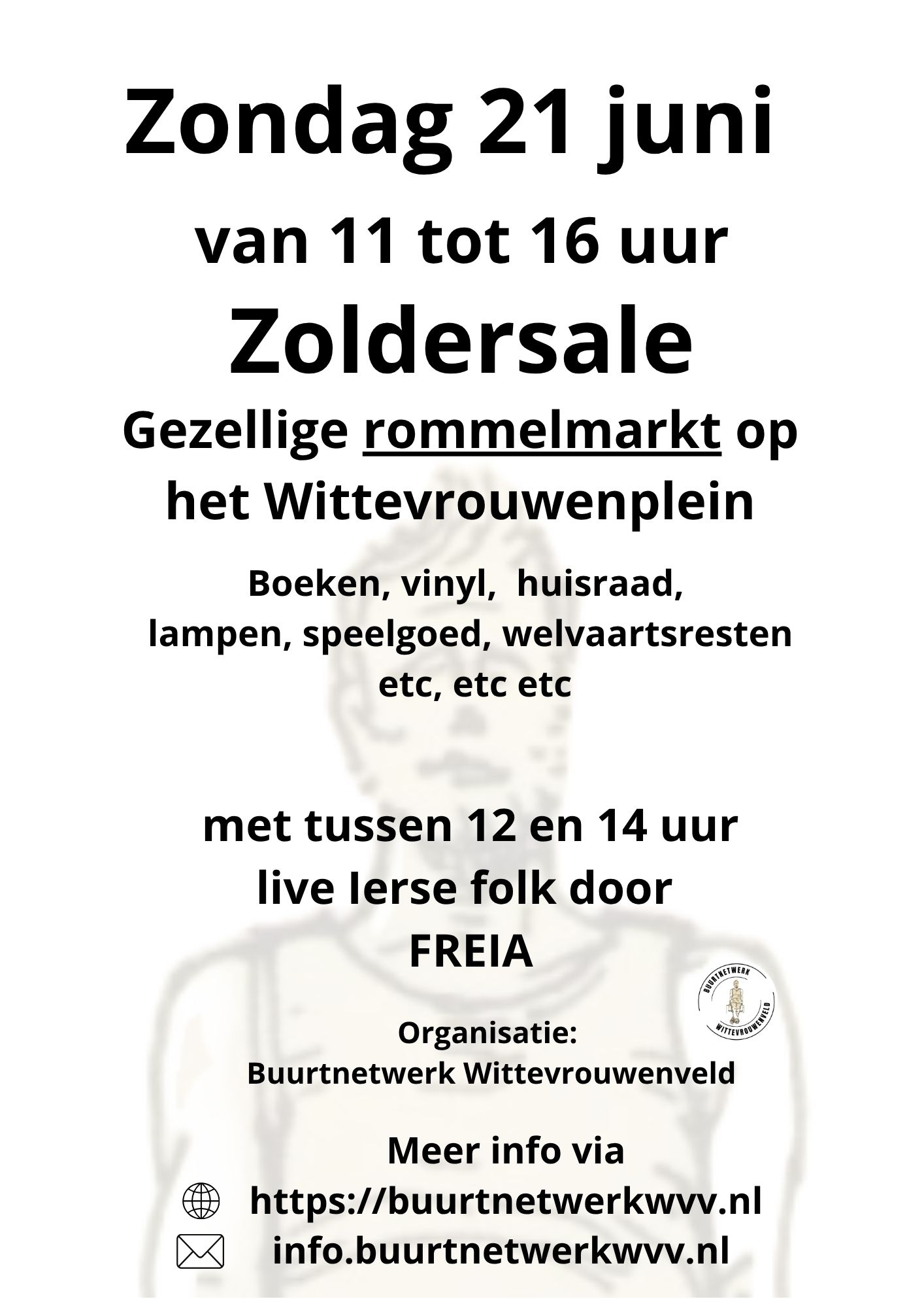 Zoldersale - Kleine rommelmarkt op het Wittevrouwenplein